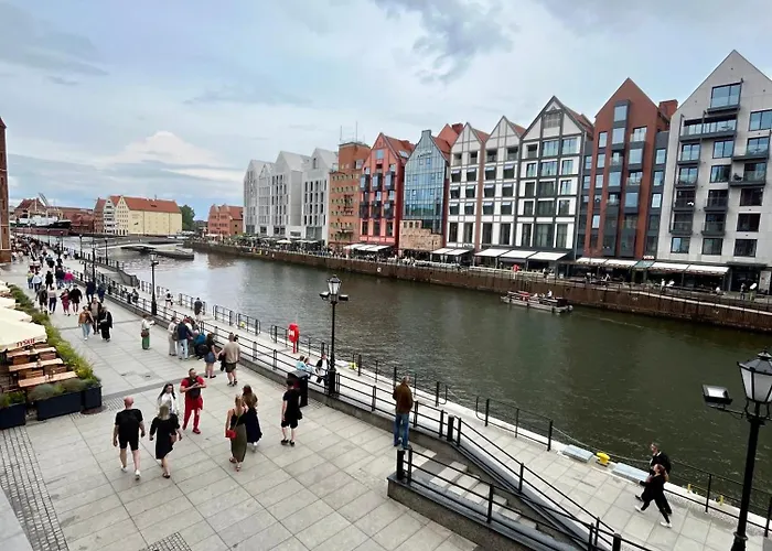 Apartamento In The Gate Of Chlebnicka - View Of Motlawa Gdańsk