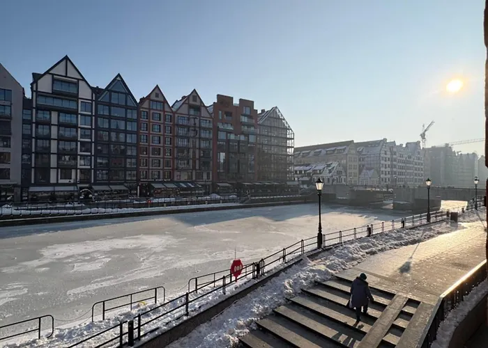 In The Gate Of Chlebnicka - View Of Motlawa Apartamento *